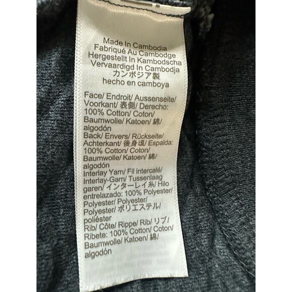 J. Crew Women's Quilted Diamond Sweatshirt Blue-Gray Size M - Picture 5 of 8